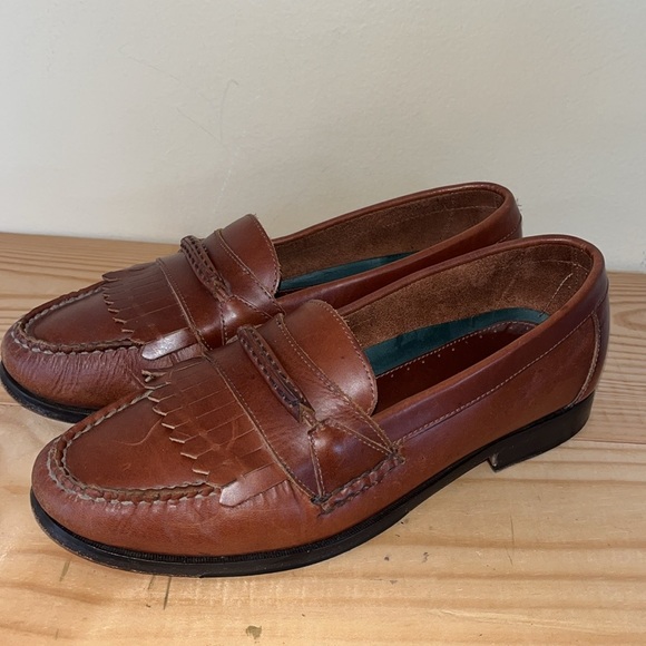 Vintage G.H. Bass & Co. Men\'s Brown Leather Penny Loafers Slip On Shoes main image 11